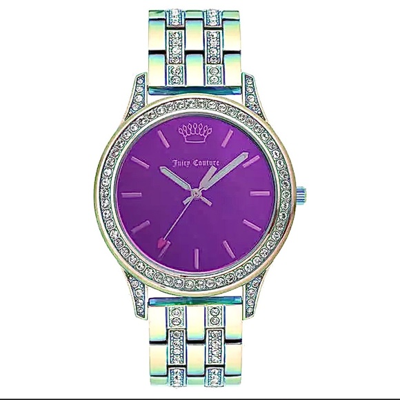 Juicy Couture Crystal Purple Ladies Watc - Picture 1 of 4